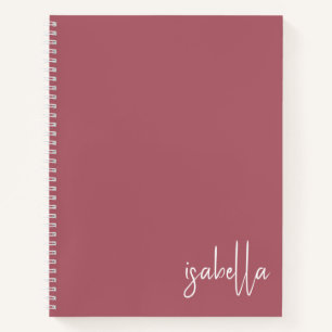 Cahier à spirale en terre cuite personnalisé