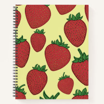 Cahier à spirale fraise