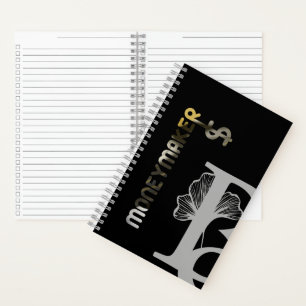 Cahier à spirale MONEYMAKER Abstrait Noir Blanc