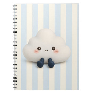 Cahier à spirale nuages mignon Kawaii
