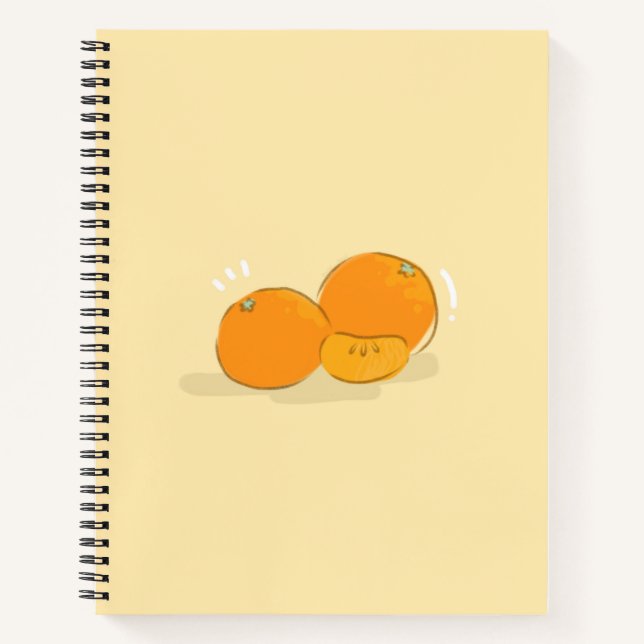 Cahier à spirale orange (Devant)