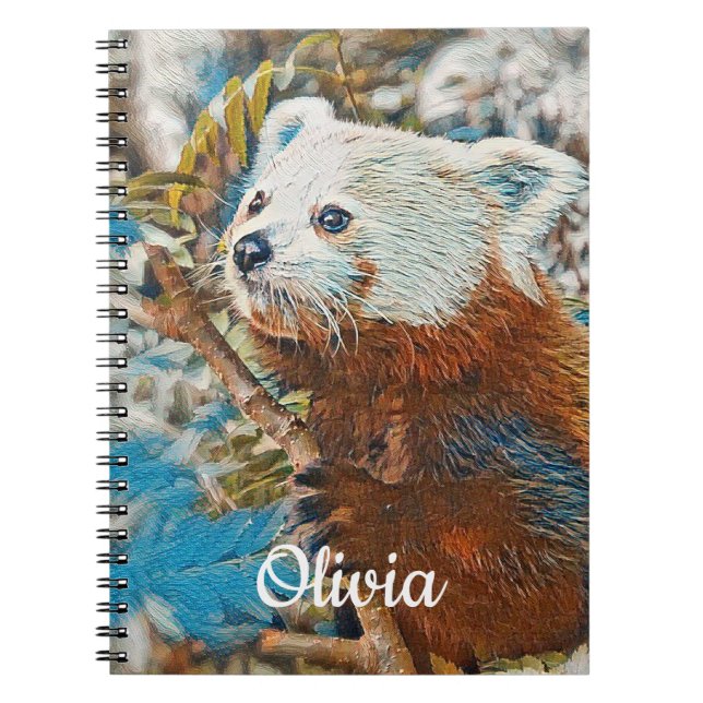 Cahier à spirale Panda roux (Devant)