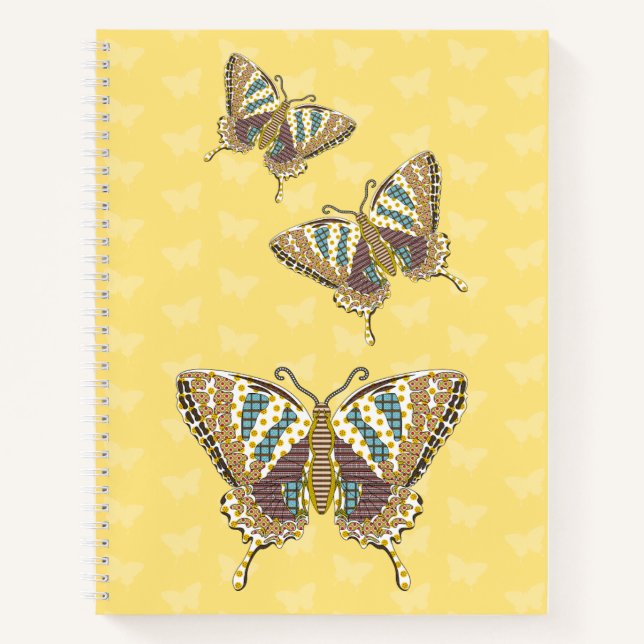Cahier à spirale Papillon Aztèque (Devant)