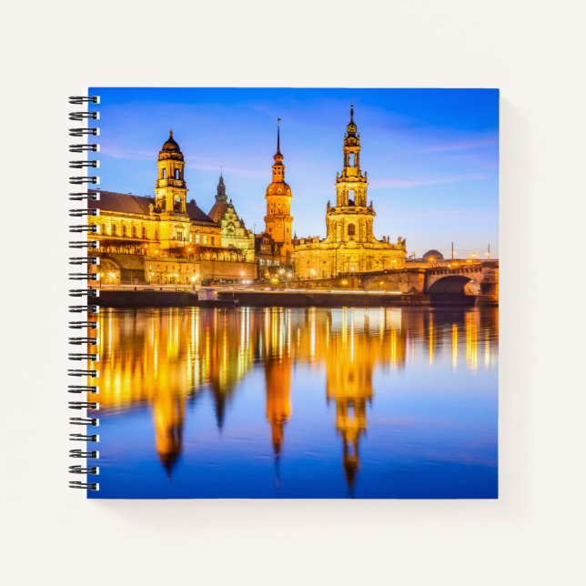 Cahier à spirale personnalisé 8,5" x 8,5" Dresden (Devant)
