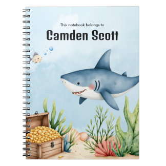 Cahier à spirale pour enfants Sous l'océan 