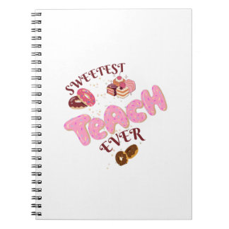 Cahier à spirale pour enseignants avec de mignons