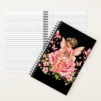 Cahier à spirale Rose Fée Rose – Fée fantaisiste