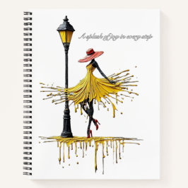 Cahier à spirale sophistiqué et artistique