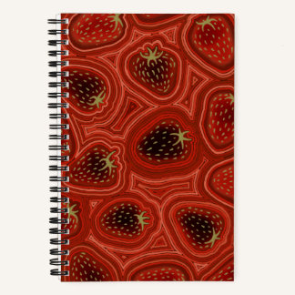 Cahier à spirale tourbillon de fraise