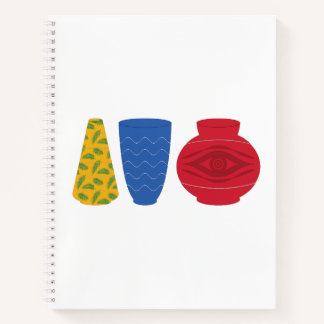 Cahier à spirale Vases égyptiens modernes