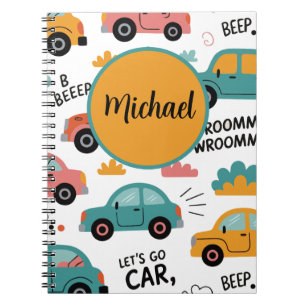 Cahier à spirale Voitures jouets pour enfants Pe
