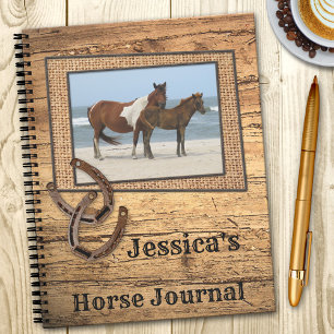Cahier à spirale Votre Photo Cheval