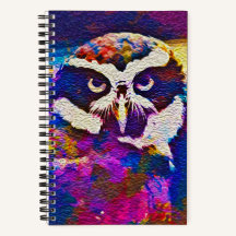Cahier à spirale "Woody Whoo" Chouette