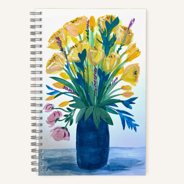 cahier à spirales Oma's Flowers (Recto)