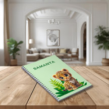 Cahier à thème faune avec nom