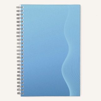 Cahier à ton bleu avec accents