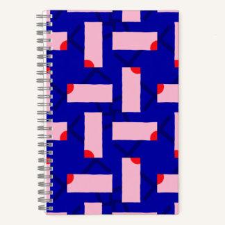 Cahier Abstrait Rose & Bleu Block Theory