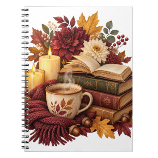 Cahier Automnal de Livres et de Café Cosy