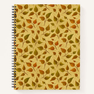 Cahier Avec Feuilles D'automne