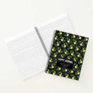 Cahier "Bonheur" sur le thème du citron Fruits & P