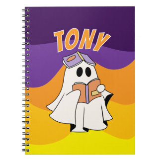 Cahier cadeau fantôme Halloween pour garçon