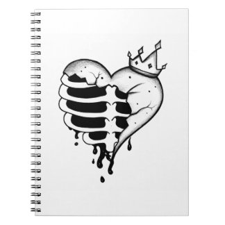 Cahier Cage Thoracique Couronne Cœur Brisé