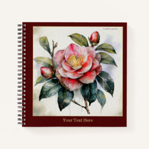 Cahier Camellia Japonica Aquarelle #3