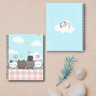 Cahier Chat de Dessin Animé Mignon 