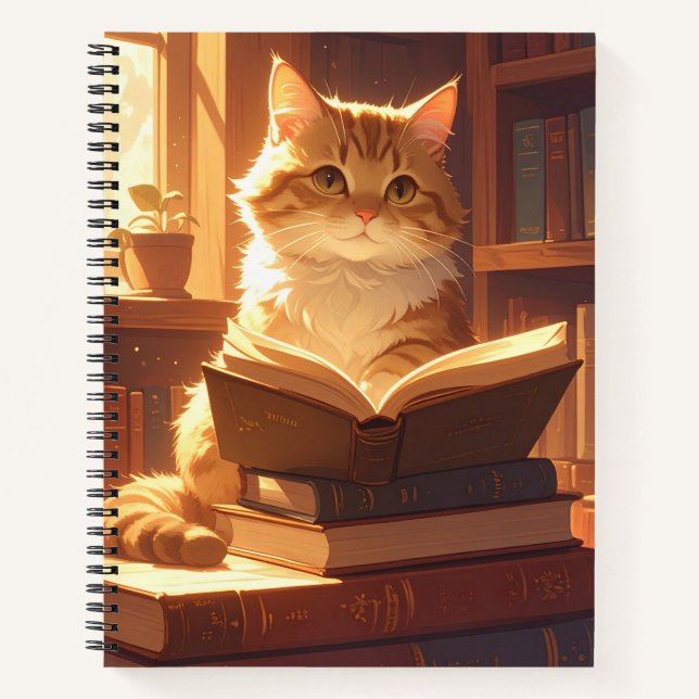 Cahier Chat de Lecture Cosy (Devant)