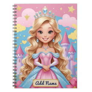 Cahier Château Princesse – Nom éditable