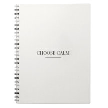 Cahier Choisir le Calme – Citation Neutre Minimali