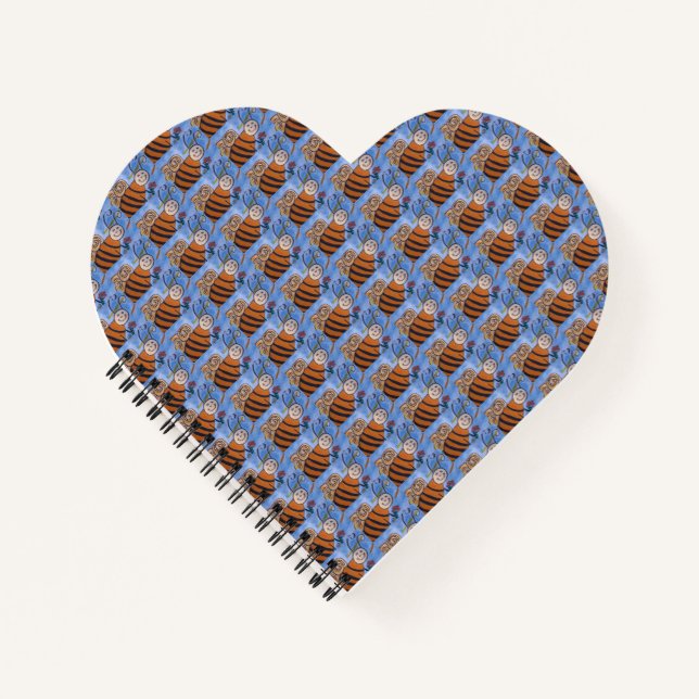 Cahier Coeur d'Abeilles à Miel (Devant)