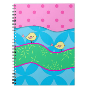 Cahier Coloré et Lumineux Jaune Mignon