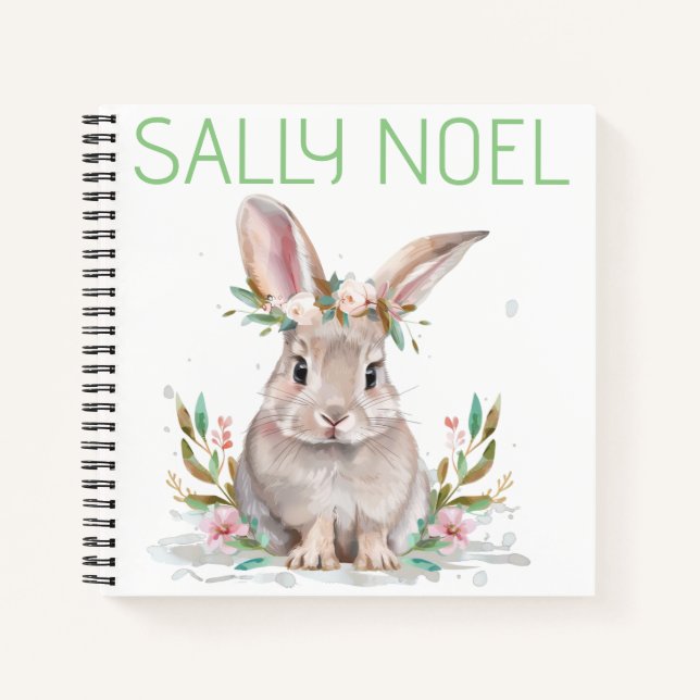 Cahier coloré mignon personnalisé (Devant)