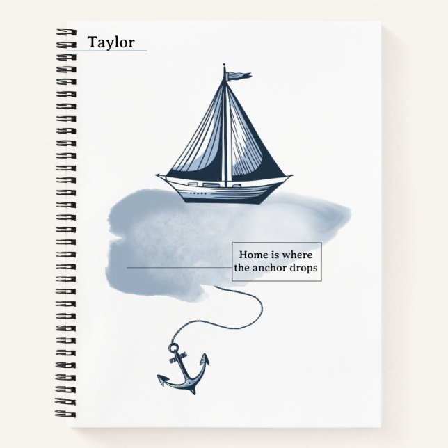 Cahier d'ancrage et de plage (Devant)