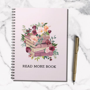 Cahier d'aquarelle et citation de rose fleur