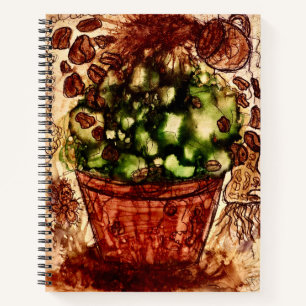 Cahier d'art Splash Café – Grain de café vibrant W