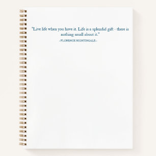 Cahier de citation de Florence Nightingale