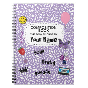 Cahier de composition Spiral Teenage Dream (violet