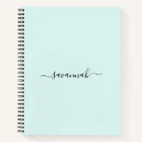 Cahier de croquis à monogramme de couleur unie 