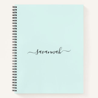 Cahier de croquis à monogramme de couleur unie 