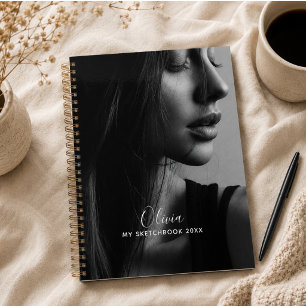 Cahier de croquis personnalisé avec collage de pho