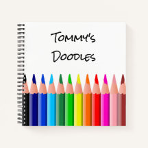 Cahier de croquis personnalisé pour enfants