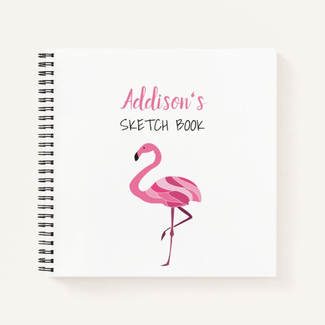 Cahier de croquis rose féminin (Devant)