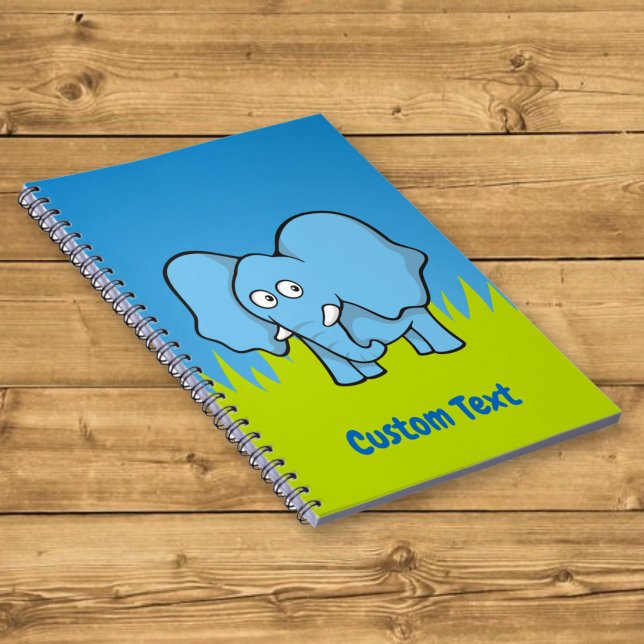 Cahier de dessin éléphant bleu (Créateur téléchargé)