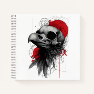Cahier de dessin Street Art Gothique Grunge Crâne