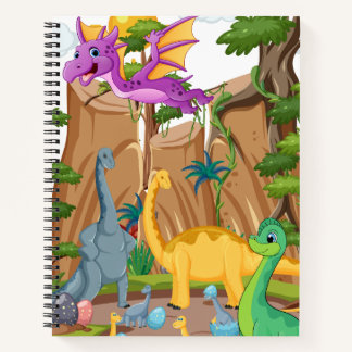 Cahier de dinosaures pour les enfants