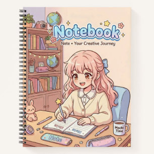 Cahier de fille studieuse mignonne