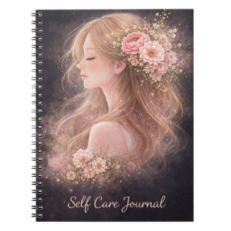 Cahier de Journal de Soins Personnels Floral |
