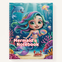 Cahier de la Sirène – Cahier Scolaire pour Enfants